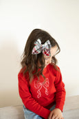 Child Sweatshirt // Red Bow