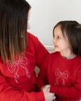 Child Sweatshirt // Red Bow