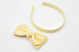 Felicity Headband // Yellow Check