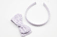 Felicity Headband // Purple Check
