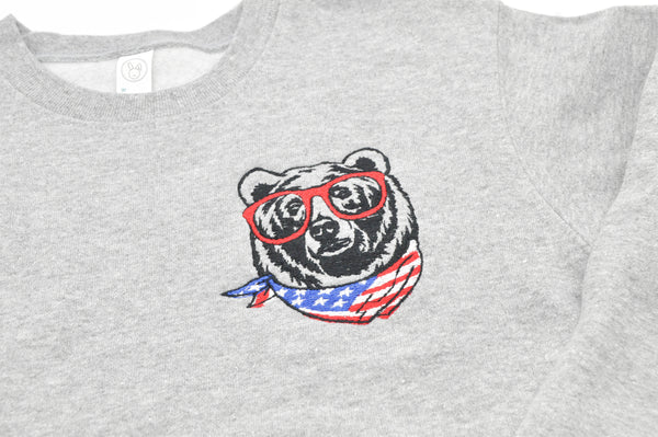Youth Sweatshirt // USA Cool Bear